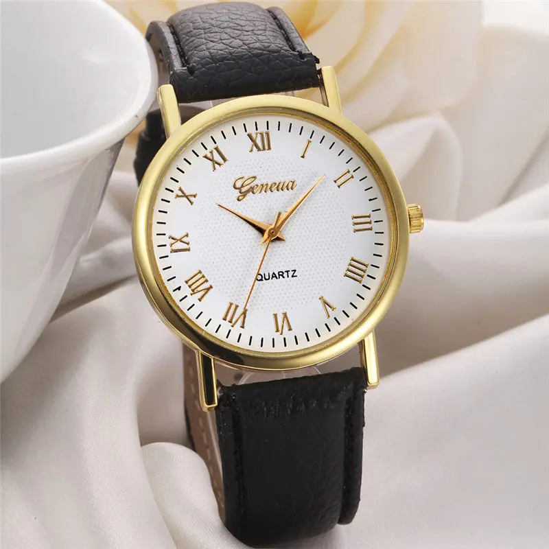 Feida Men's Watch Geneva Casual Leisure Quartz Wrist Watches Watch Women Montre Bayan Kol Saati Gift 1