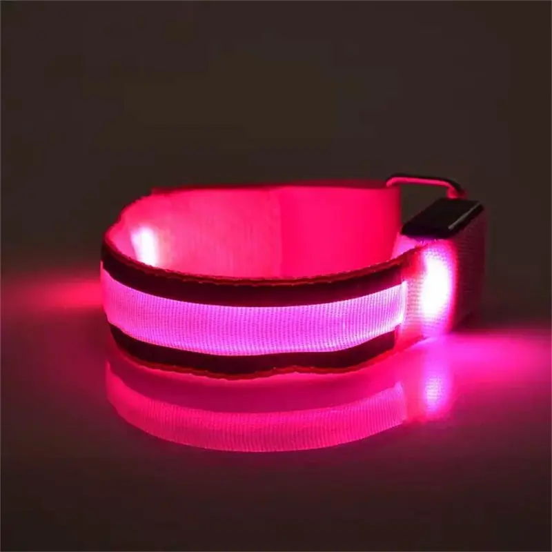 Feida Nylon Armbands Night Reflective Wristband Led Bracelet Party Supplies 4