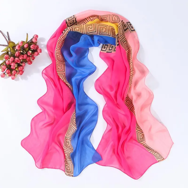 Feida Panuelos De Mujer Women's Scarves Soft Silk Chiffon Shawl Wrap Wraps Scarf Scarves 3