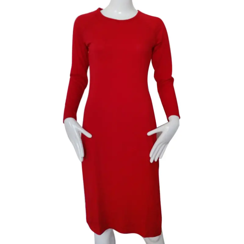 Feida Party Dresses Lady Long Sleeve Side Split Zipper Up Slim Fit Red Bodycon Dress Vestidos Plus Size 3