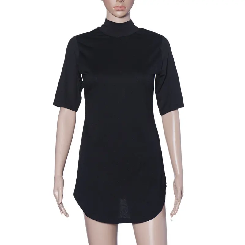 Feida Party Dresses Sexy Women Half Sleeve Zipper Party Mini Dress Clubwear Vestidos Dresses Plus Size Robe 4
