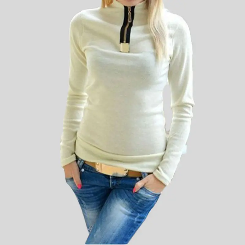 Feida Pull Women Long Sleeve Loose Sweater Jumper Knitwear Sweaters 1
