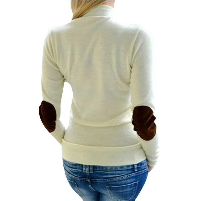 Feida Pull Women Long Sleeve Loose Sweater Jumper Knitwear Sweaters 4