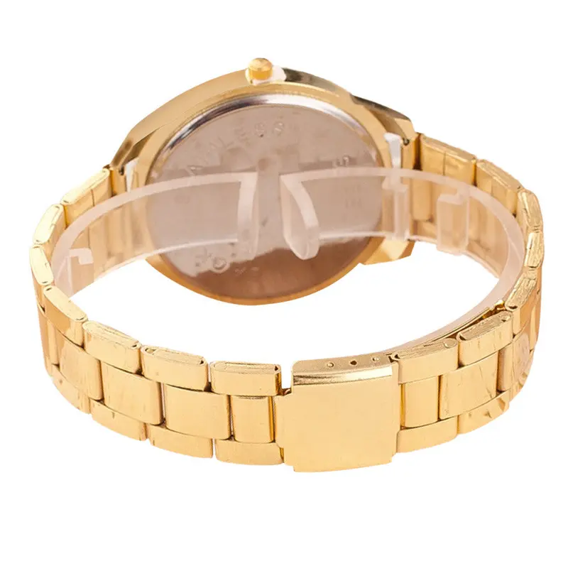Feida Quartz Classic Iron Tower Round Women Crystal Gold Watch Relojes Mujer 2