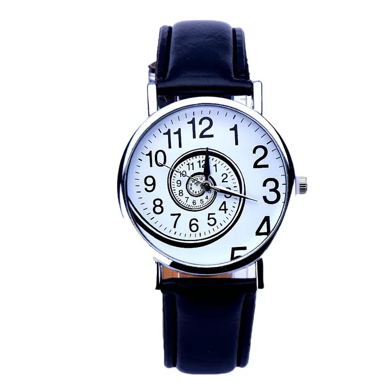 Feida Relojes Mujer Montre Women Swirl Pattern Leather Analog Quartz Wristwatch 1