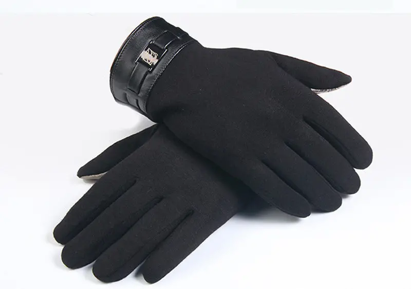 Feida Smartphone Screen Cashmere Full Finger Gloves Mittens & 1
