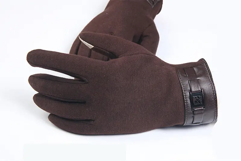Feida Smartphone Screen Cashmere Full Finger Gloves Mittens & 2