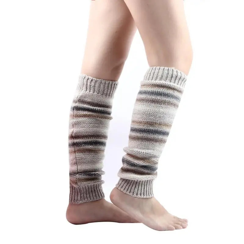 Feida Socks Leg Warmers For Women Knitted Leg Warmers Thick Warm Knitting Socks Boots Foot Cover Leg Sleeveover 1