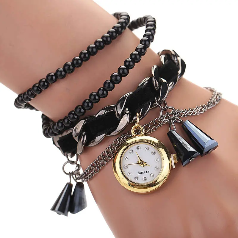 Feida Style Vintage Ladies Womens Heart Bracelet Watches Metal Preparation Watch Relogio Feminino 1