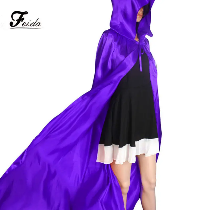 Feida Super Hooded Cloak Coat Wicca Robe Medieval Cape Shawl Halloween Party 1