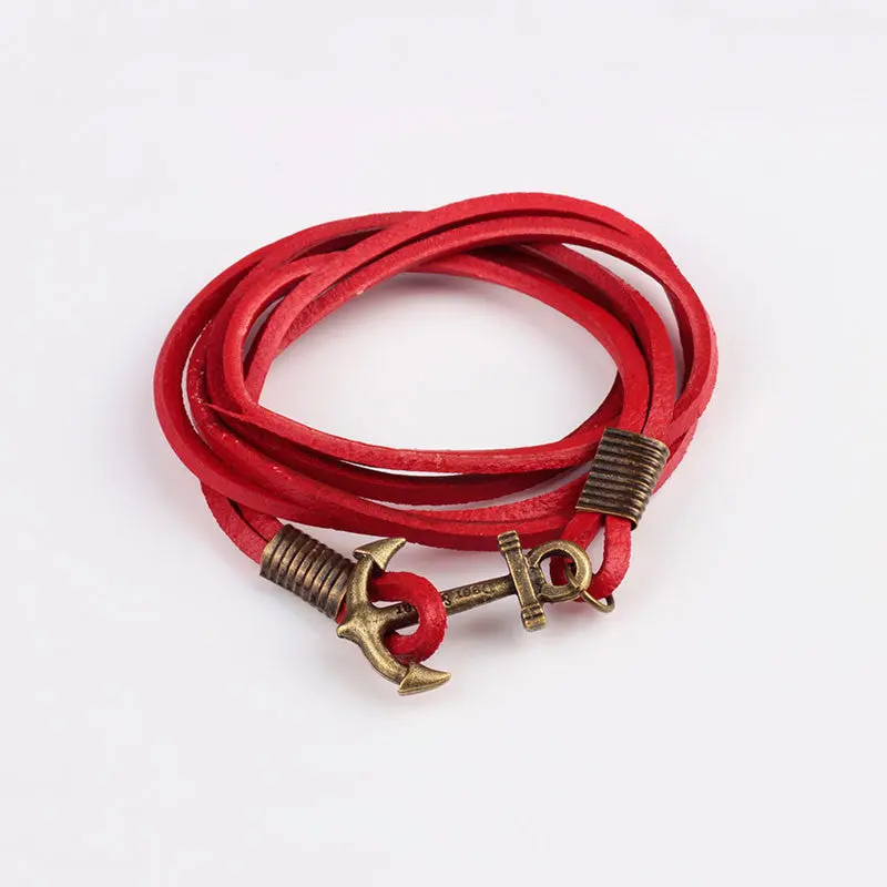 Feida Unlimited Anchor Retro Metal Buckle Leather Friendship Bracelets And 2