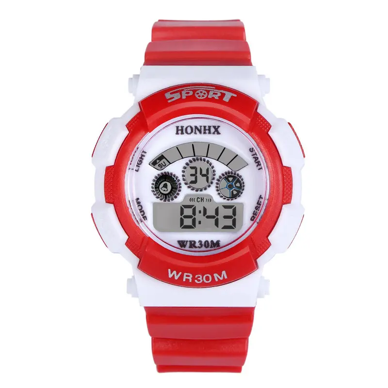 Feida Waterproof Children's Watch Boy Digital Led Quartz Alarm Date Sports Wrist Watch 5