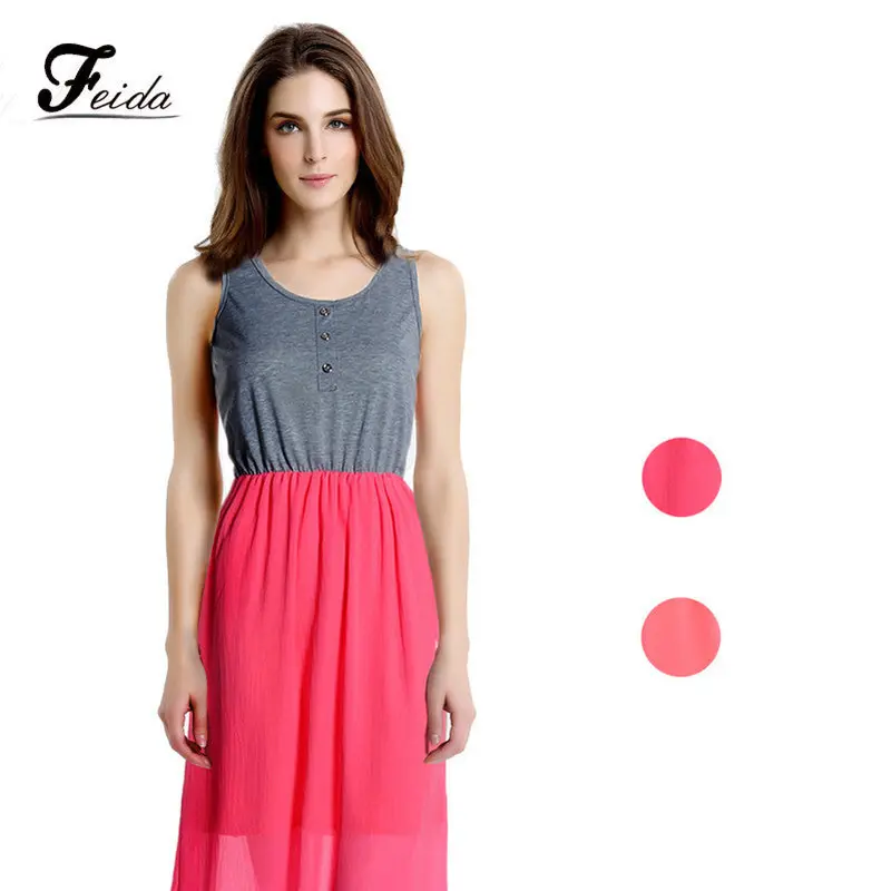 Feida Women Boho Dress Beach Dresses Sundress Imported Clothing Plus Size 3