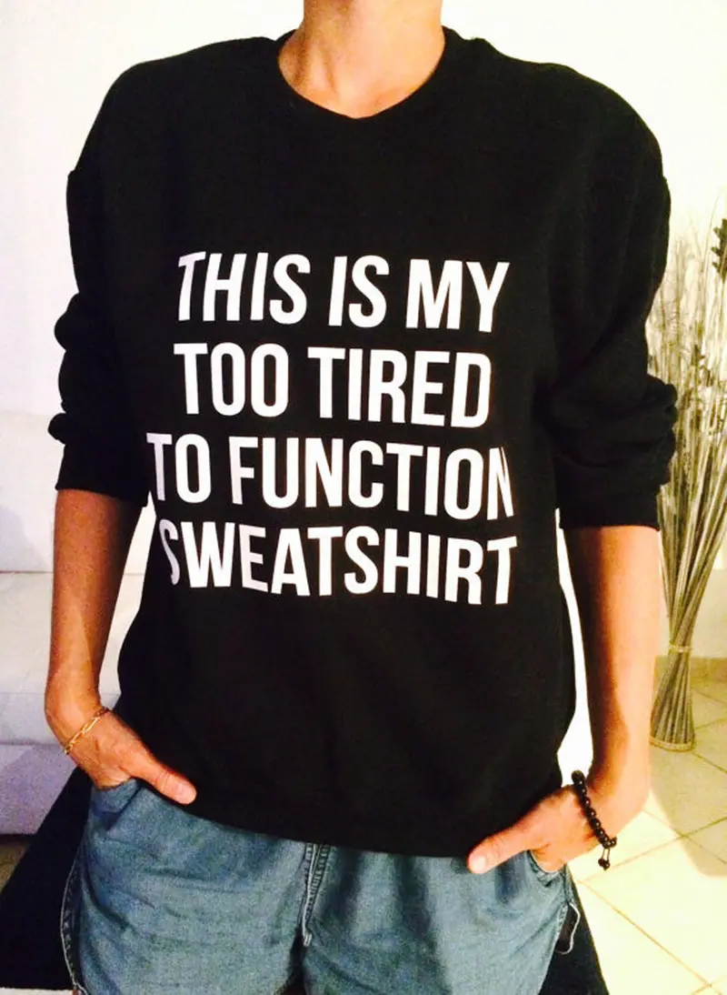 Feida Women Hoodies Letter Print Long Sleeve Sweatshirt Loose Pullover Tops Shirt 8