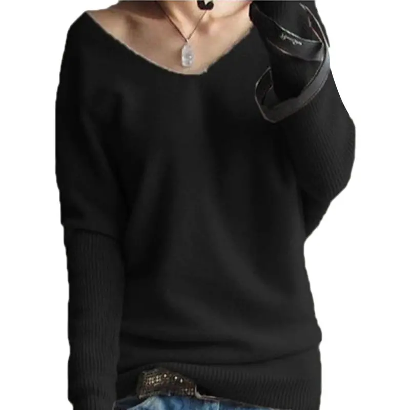 Feida Women Long Sleeve Loose Sweater And Pullovers Shirt Top Pull Sweaters Jersey Mujer Plus Size 1
