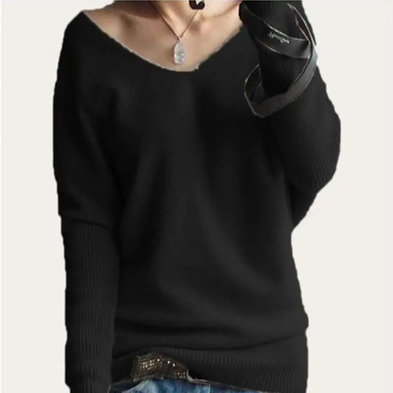 Feida Women Long Sleeve Loose Sweater And Pullovers Shirt Top Pull Sweaters Jersey Mujer Plus Size 5