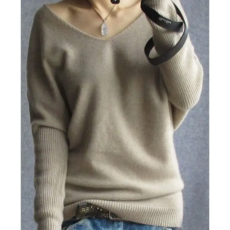 Feida Women Long Sleeve Loose Sweater And Pullovers Shirt Top Pull Sweaters Jersey Mujer Plus Size 6