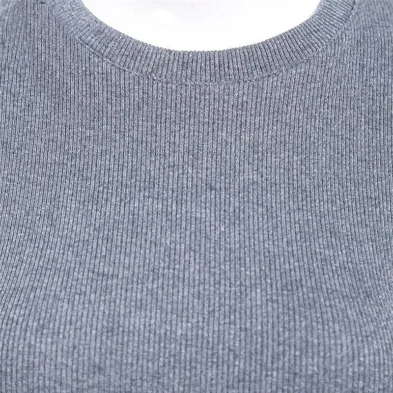 Feida Women Long Sweater Long Sleeve Skinny Split Pencil Dress & 3