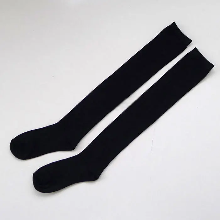 Feida Women Overknee Trendy Sexy Blended Cotton Solid Leg Warm Stockings 2
