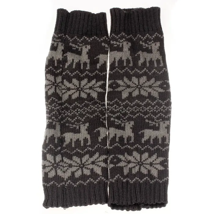 Feida Women Warm Knit Crochet High Knee Leg Socks Girl 1