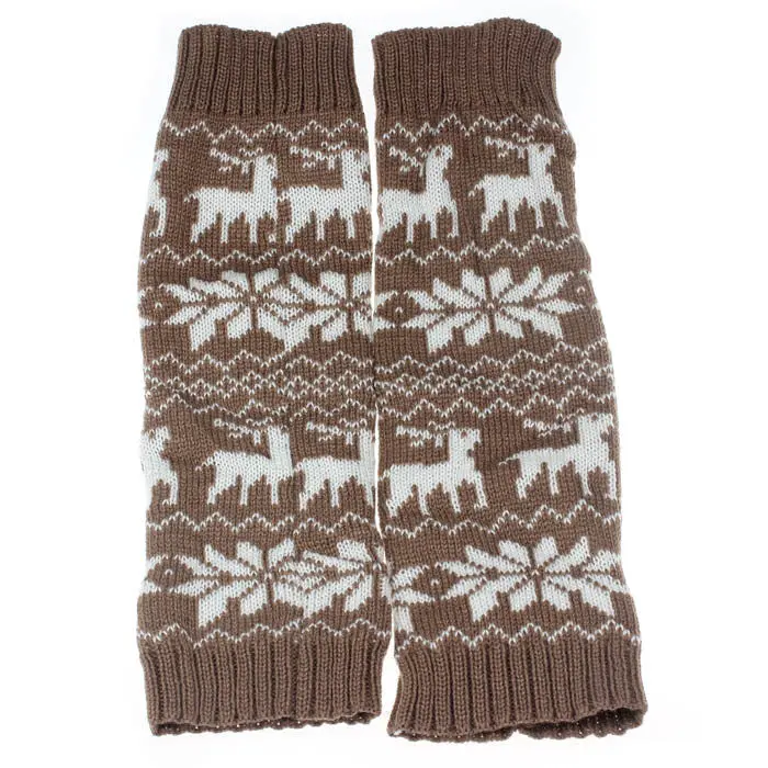 Feida Women Warm Knit Crochet High Knee Leg Socks Girl 4