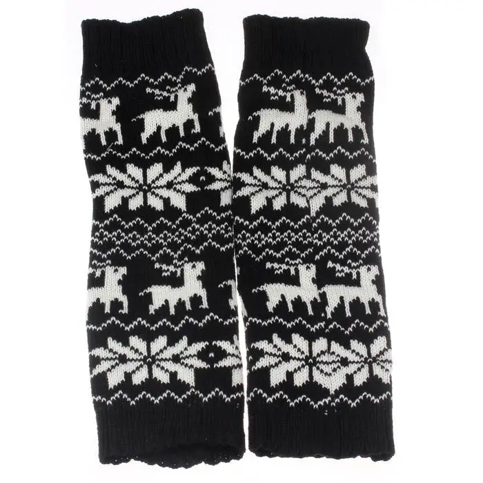 Feida Women Warm Knit Crochet High Knee Leg Socks Girl 5