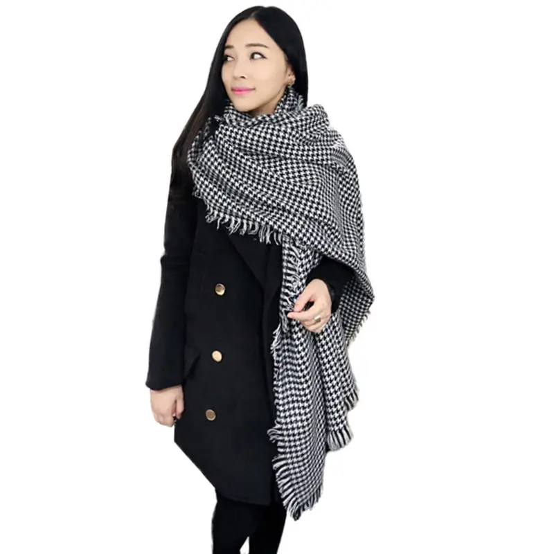 Feida Womens Warm Knit Wool Long Scarf Wrap Shawl Stole Scarves 2