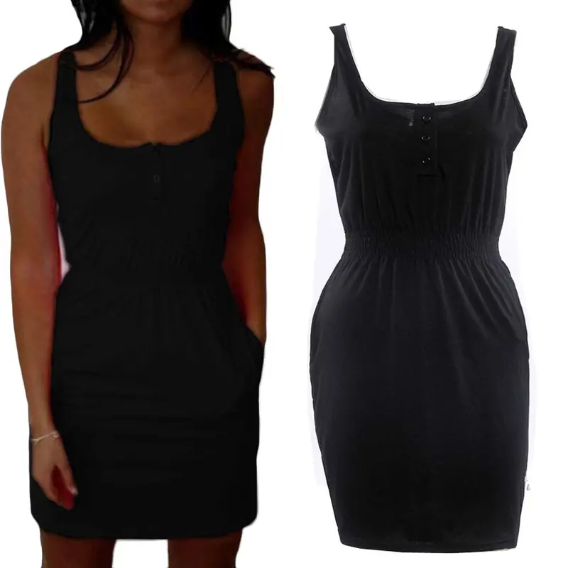 Festa Dresses Robe Sexy Womens Lady Casual Sleeveless Beach Mini Dress Feida 1