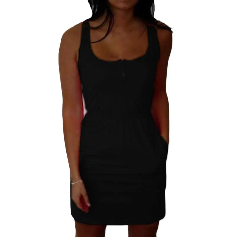Festa Dresses Robe Sexy Womens Lady Casual Sleeveless Beach Mini Dress Feida 7