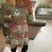 Festive Santa Claus Christmas Dress – Flared Long-Sleeve Holiday Robe for Women