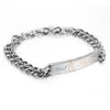 Fine Jewelry Lovers Stainless Steel Titanium Steel Zircon Bracelets Bangle Trend Hand Decoration 2
