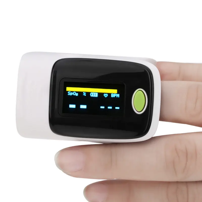 Finger Pulse Oximeter Blood Oxygen Spo2 Heart Rate Monitor Green 1
