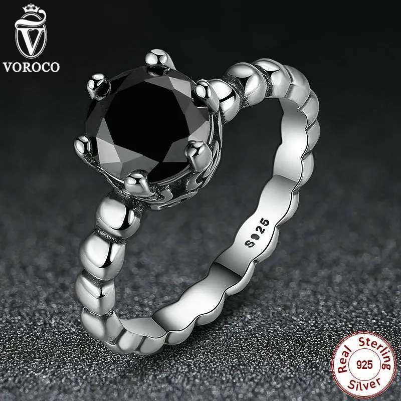 Finger Ring With Black Stone 1