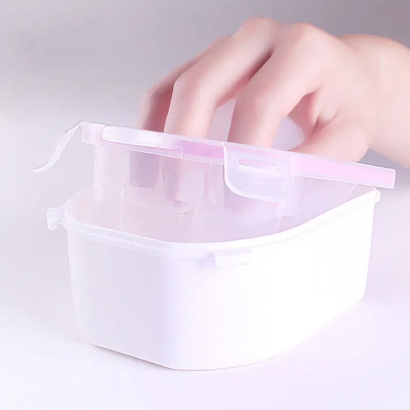 Fingernail Bubble Hand Bowl Spa Icure Soaker Polish Remover Equipt 1