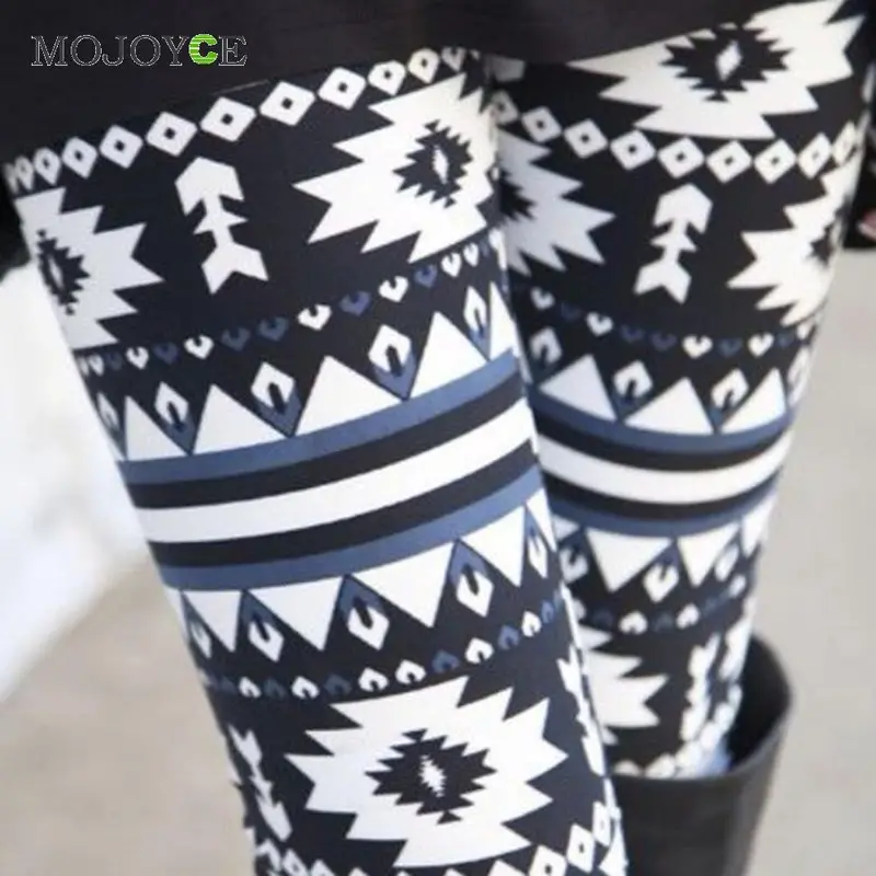 Fitness Geometry Print Leggings Women Stretchy Fitness Legging Casual Slim Skinny Pencil Pants Fitness Feminino 4