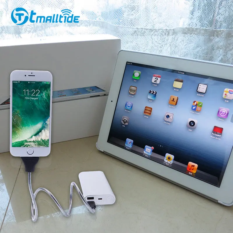 Flexible Stand Up Micro Usb 2.5A Charger Fast Charging Car Phone Holder Cable For Iphone Android Type-C Connector Adapter Cables 4