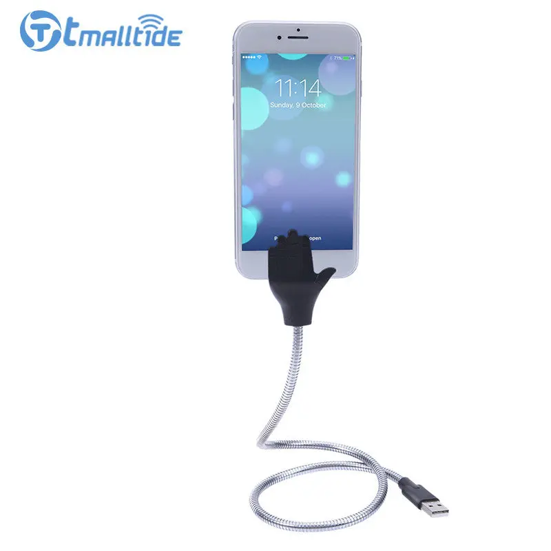 Flexible Stand Up Micro Usb 2.5A Charger Fast Charging Car Phone Holder Cable For Iphone Android Type-C Connector Adapter Cables 5