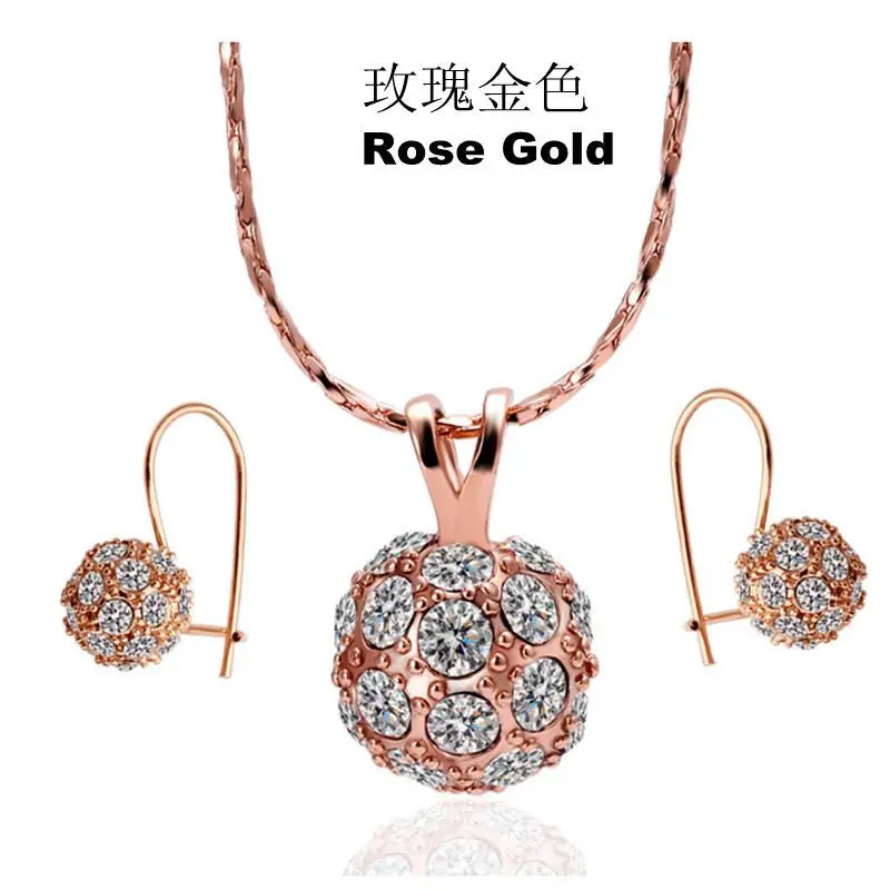 Floating Charms 18K Gold Plated Jewelry Sets Jewellery Smtps166 1