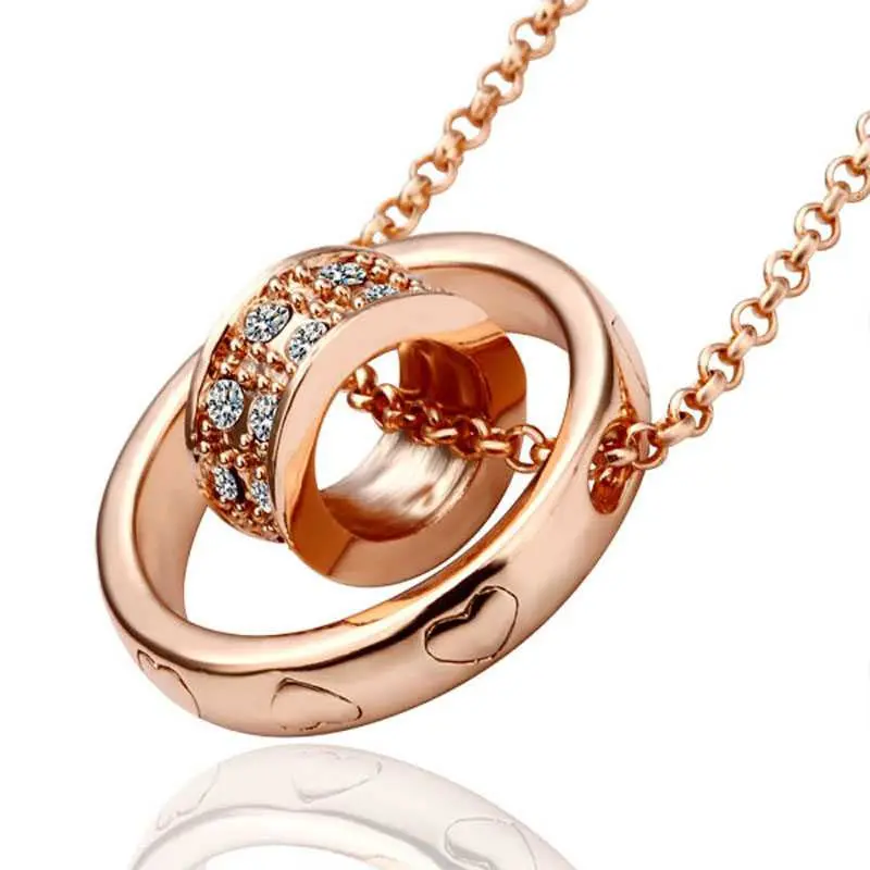 Floating Charms 18K Gold Plated Necklaces Whistle Tenis Masculino231 2