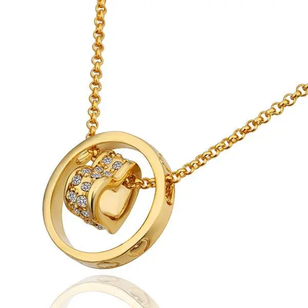 Floating Charms 18K Gold Plated Necklaces Whistle Tenis Masculino231 4