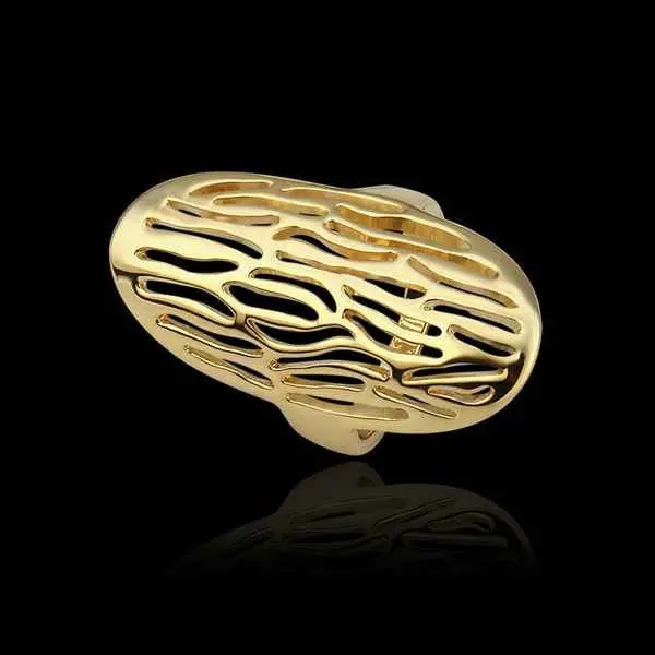 Floating Charms 18K Gold Plated Ring Peanut Aneis Jewellery 526 1