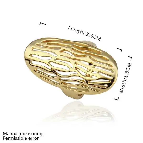 Floating Charms 18K Gold Plated Ring Peanut Aneis Jewellery 526 2