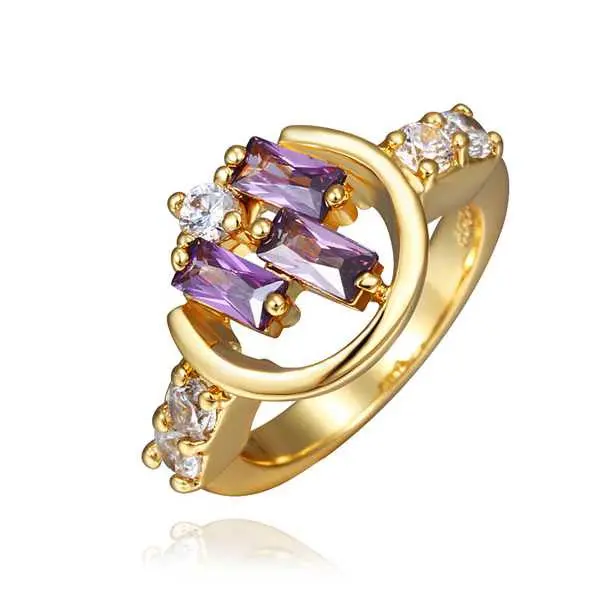 Floating Charms 18K Real Gold Plated Wedding Rings Violetta G Opal Horloge153 1