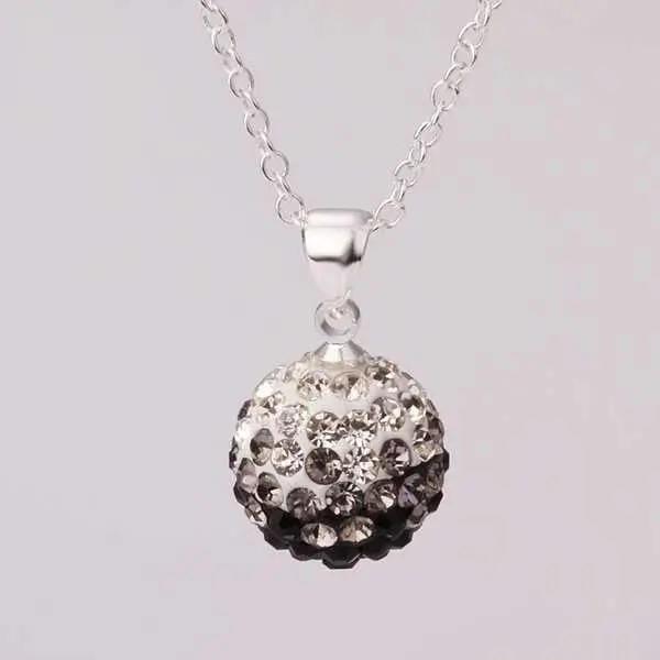 Floating Charms African Beads Pendant Necklace Violetta Silver Big Necklace Sport 1