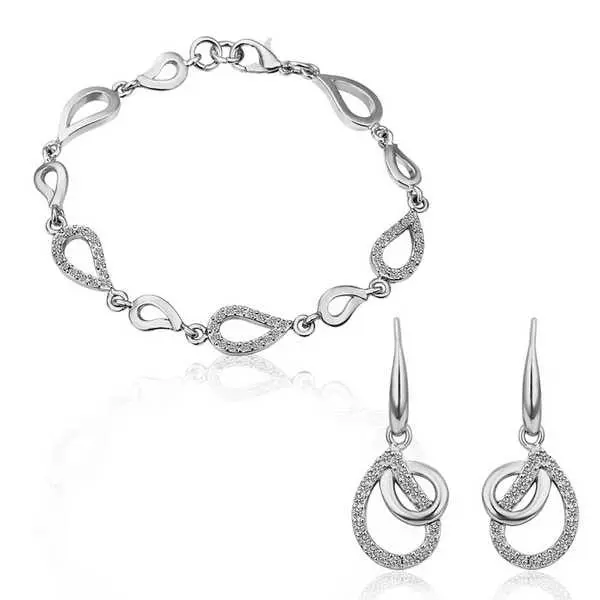 Floating Charms Austrian Crystal Jewelry Sets Smtps3 9 1