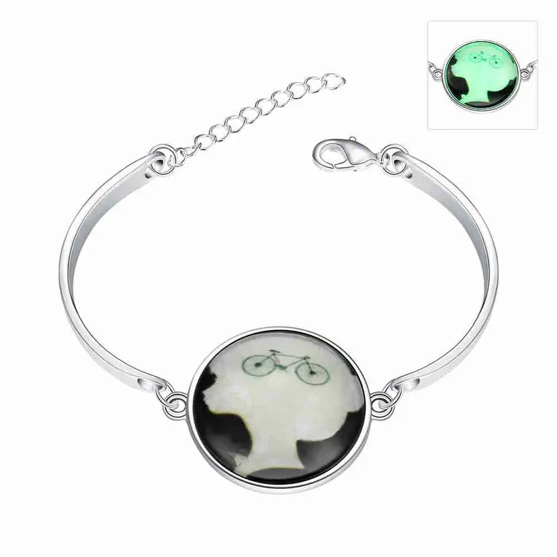 Floating Charms Glowing Luminous Bracelet Men Fluorescent Compass Bracelets & Bangles Hbh 85 3