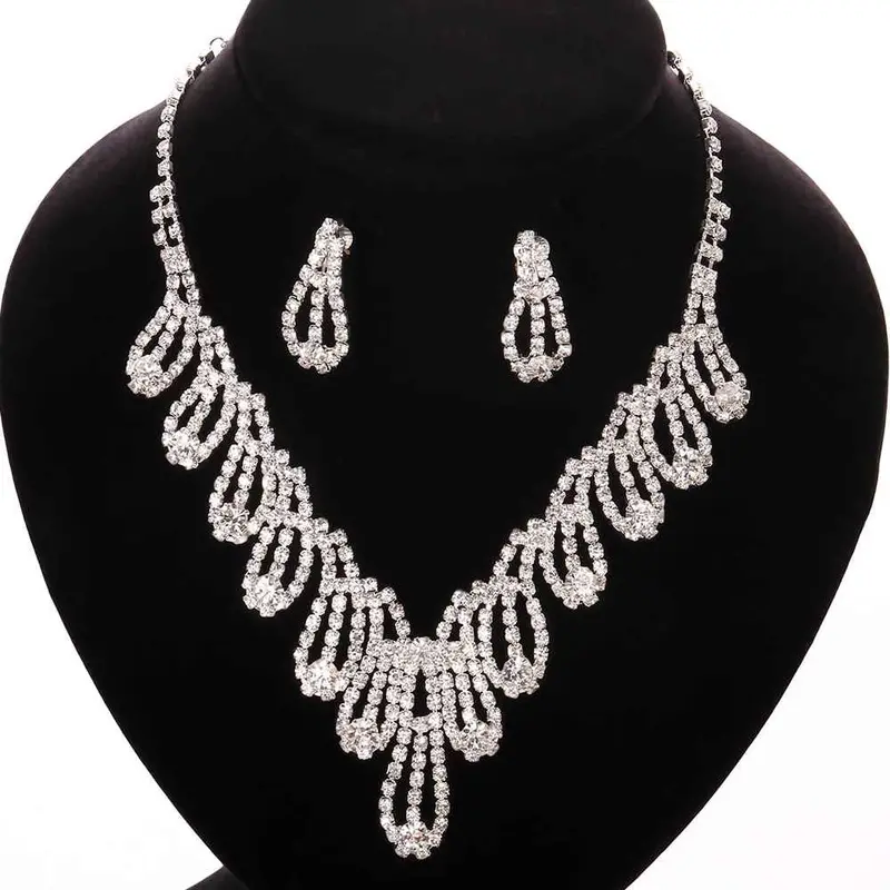 Floating Charms Huasweet E+N Ethnic Crystal Beads Jewelry Sets Joias Vintage Jewelry Set Crds 13 2