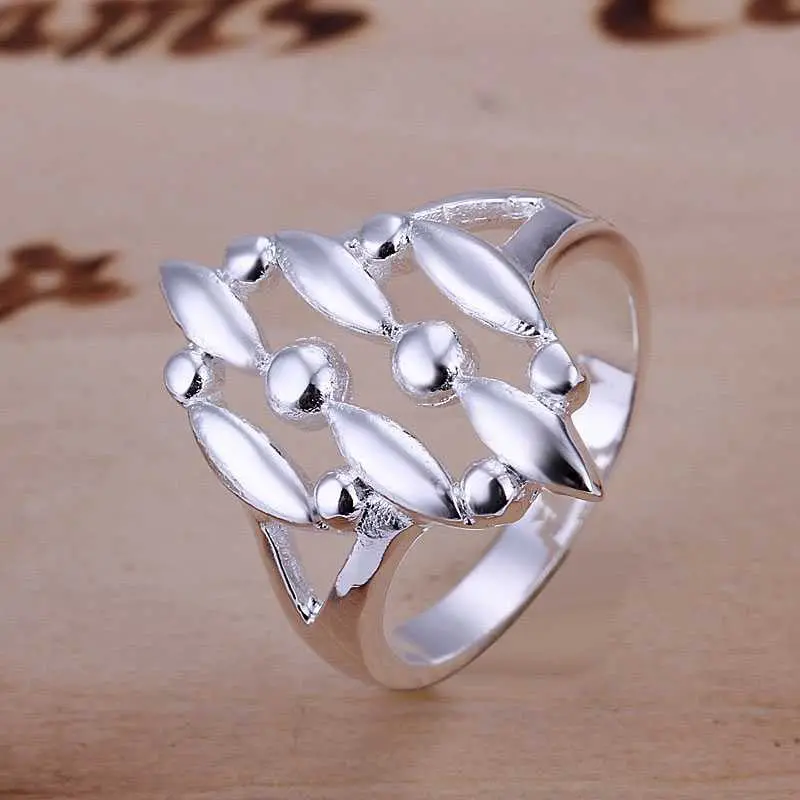 Floating Charms Silver Plated Engagement Rings M Simulated Pearl Anel Masculino Collier Plastron 26 2