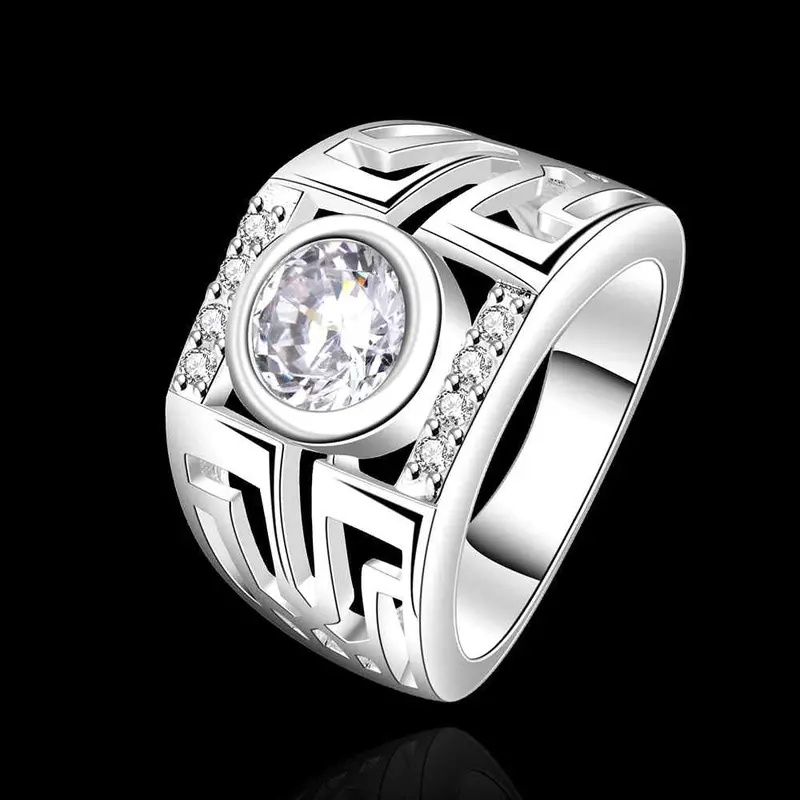 Floating Charms Silver Rings Watchiing Far Aliancas Bone332 5