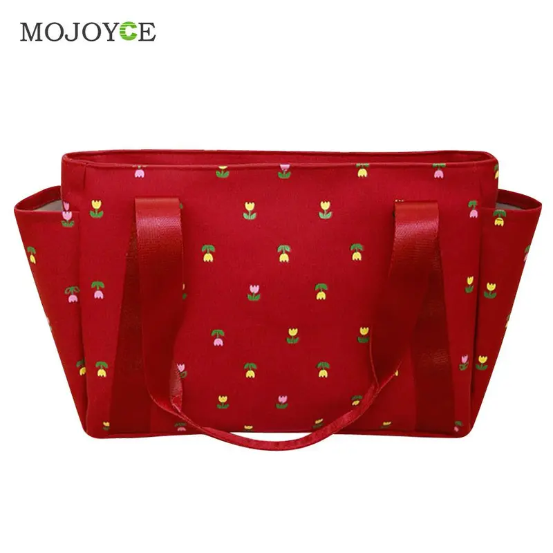 Floral Print Canvas Bag Large Tote Handbags Mummy Women Bag Bolsa Feminina Sac A Main Femme De Marque Clutch Bolsos Mujer 3